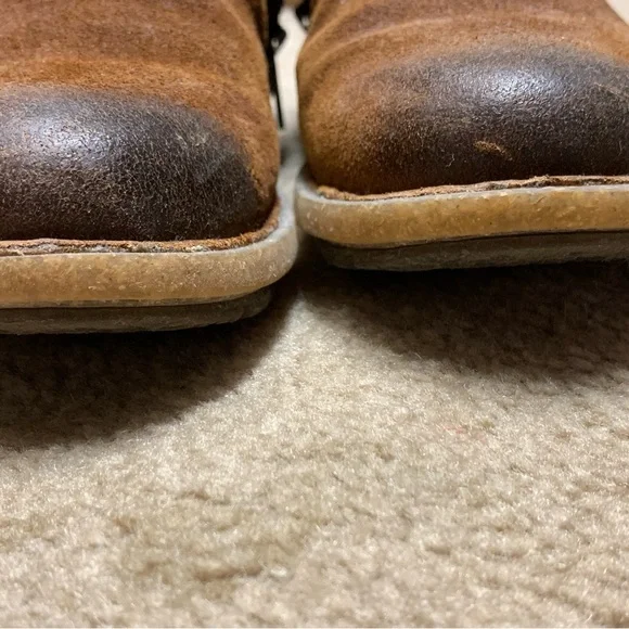 Born Brown Leather Ankle Boots - Picture 5 of 10